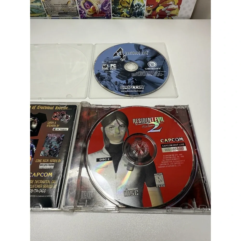 Resident Evil 2 Platinum & Resident Evil 4 PC Games Lot Capcom